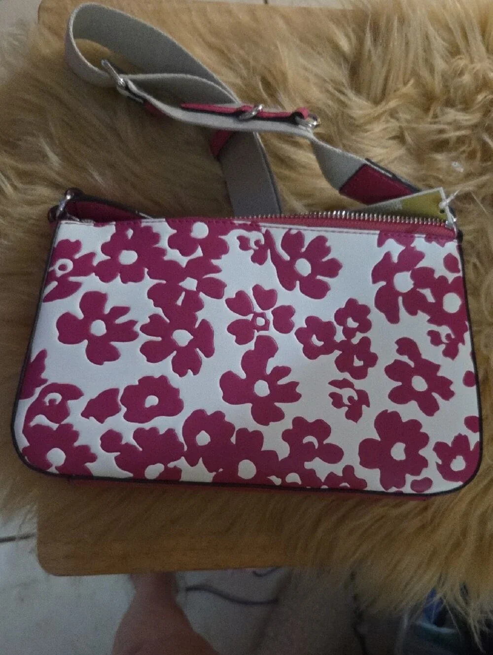 Michael Kors White and Pink Floral Crossbody Set 5 Pc. NWT